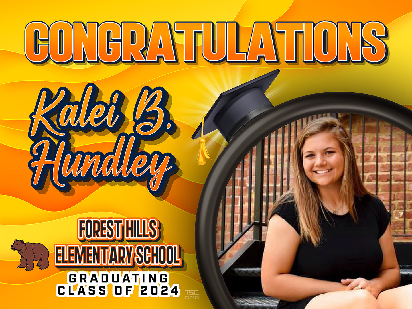 18x24 Forest Hills Elementary School Yard Sign