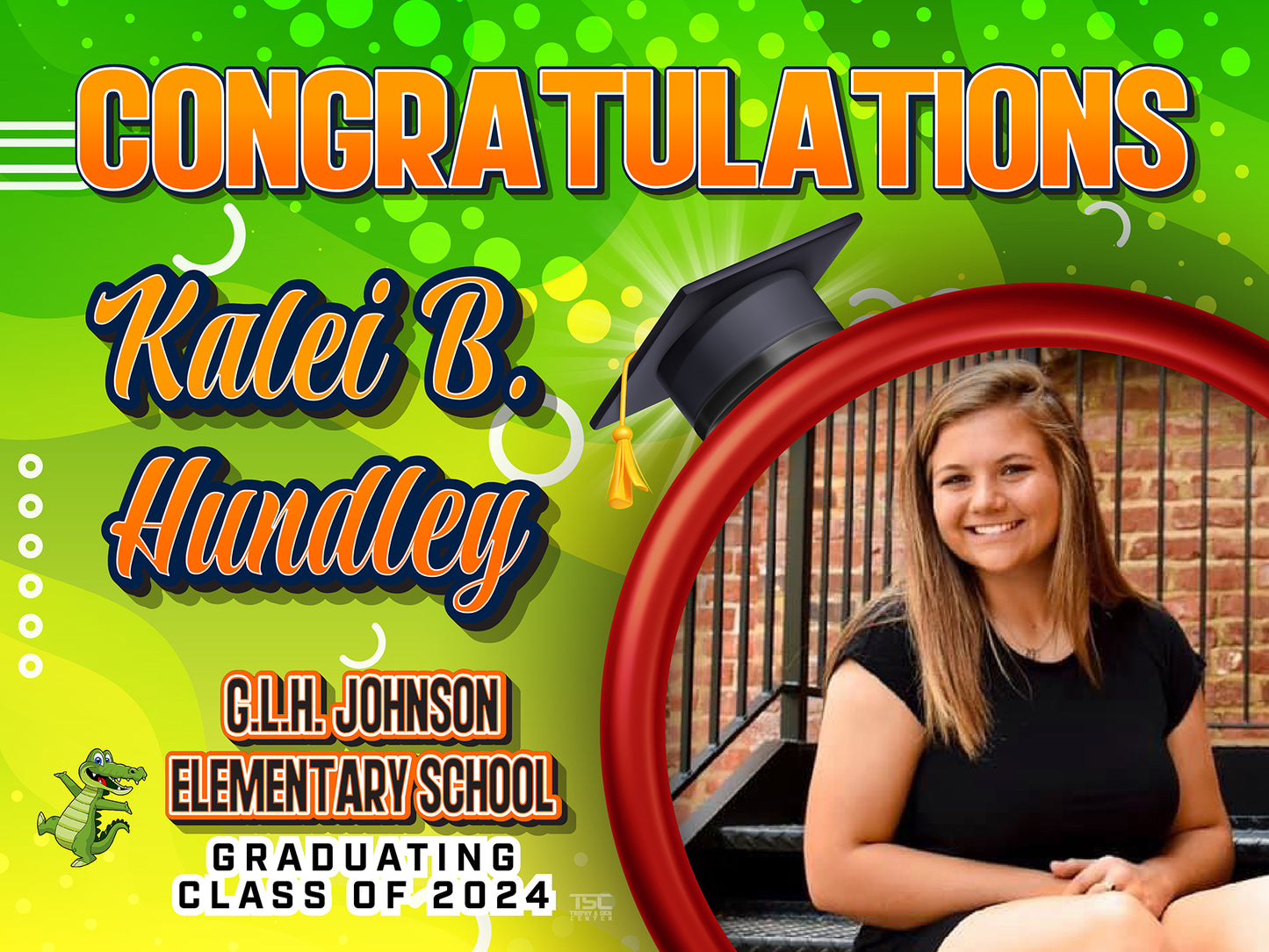 18x24 G.L.H. Johnson Elementary School Yard Sign