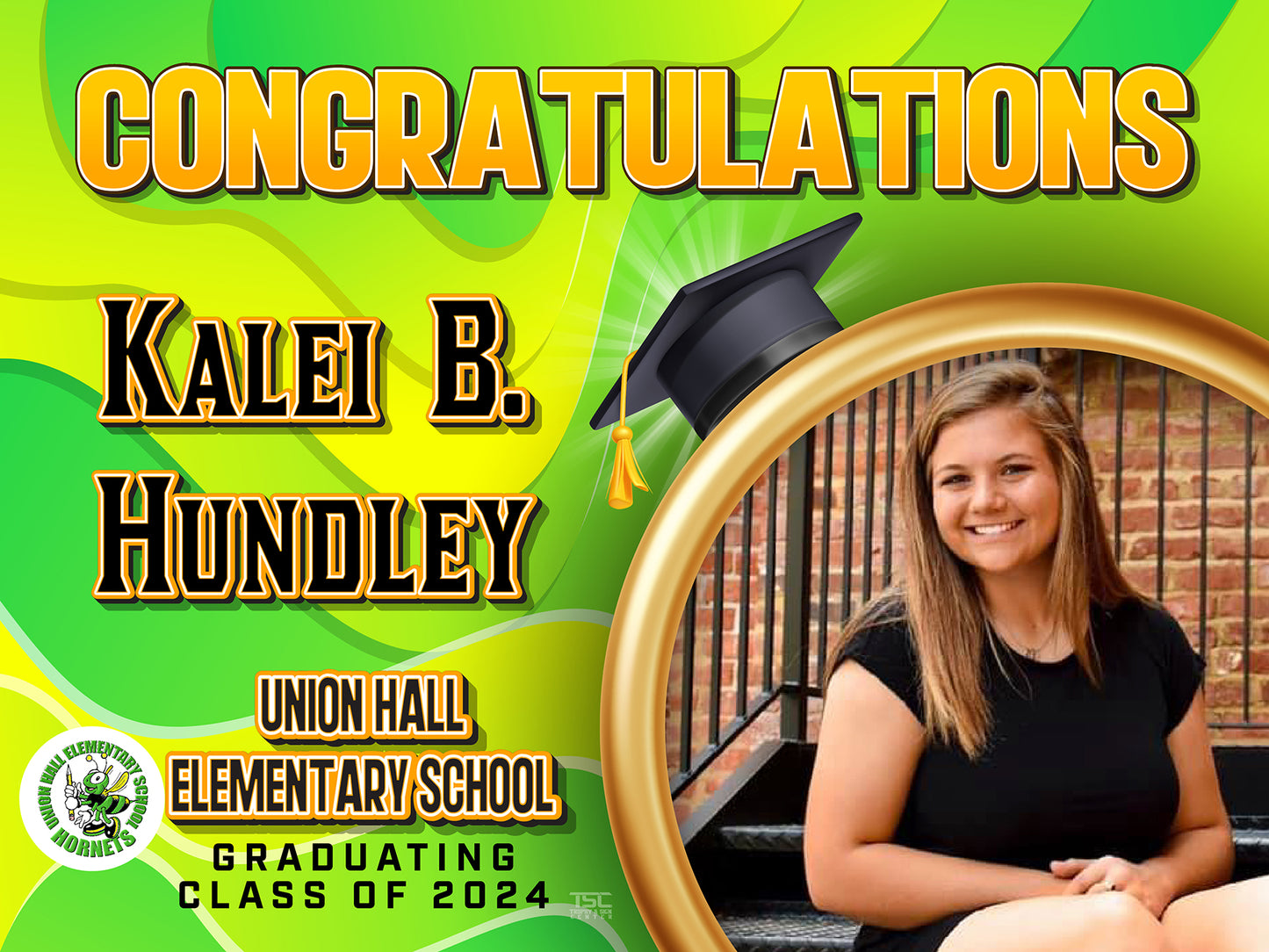 18x24 Union Hall Elementary School Yard Sign