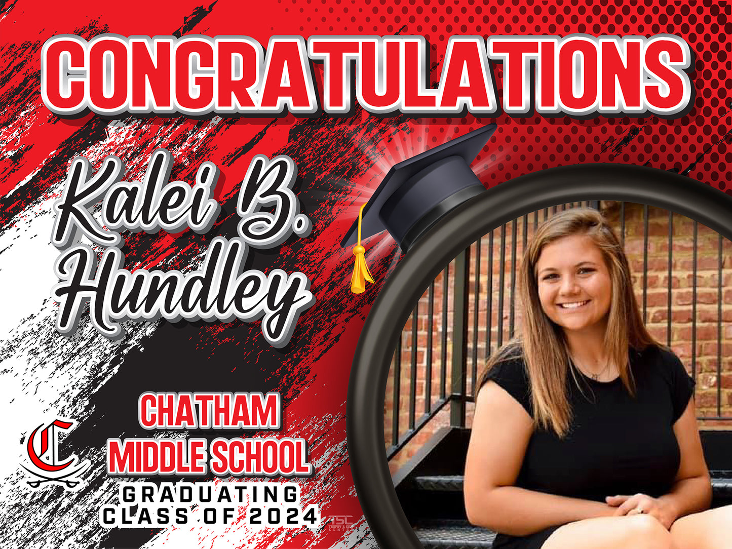 18x24 Chatham Middle School Yard Sign