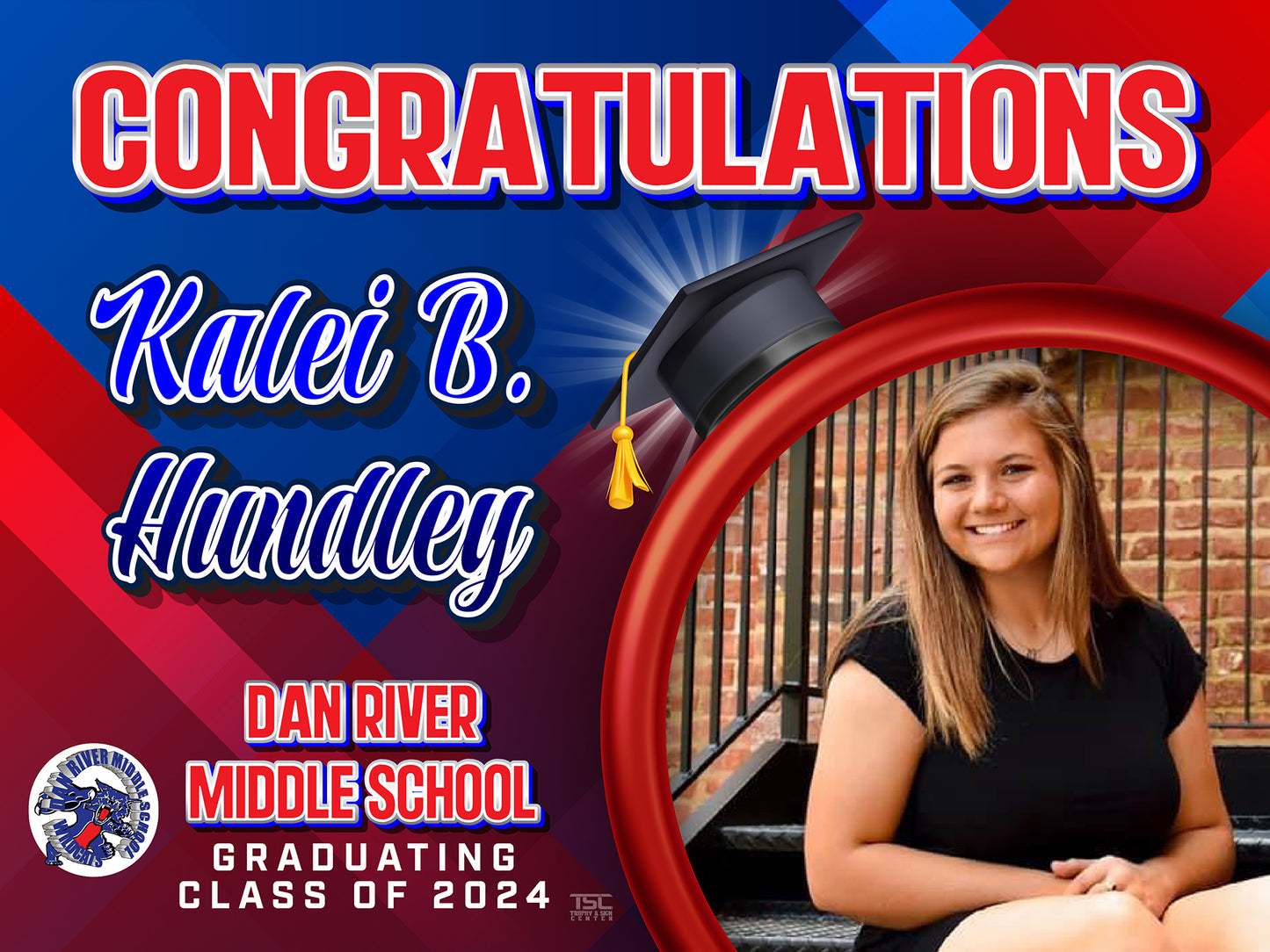 18x24 Dan River Middle School Yard Sign