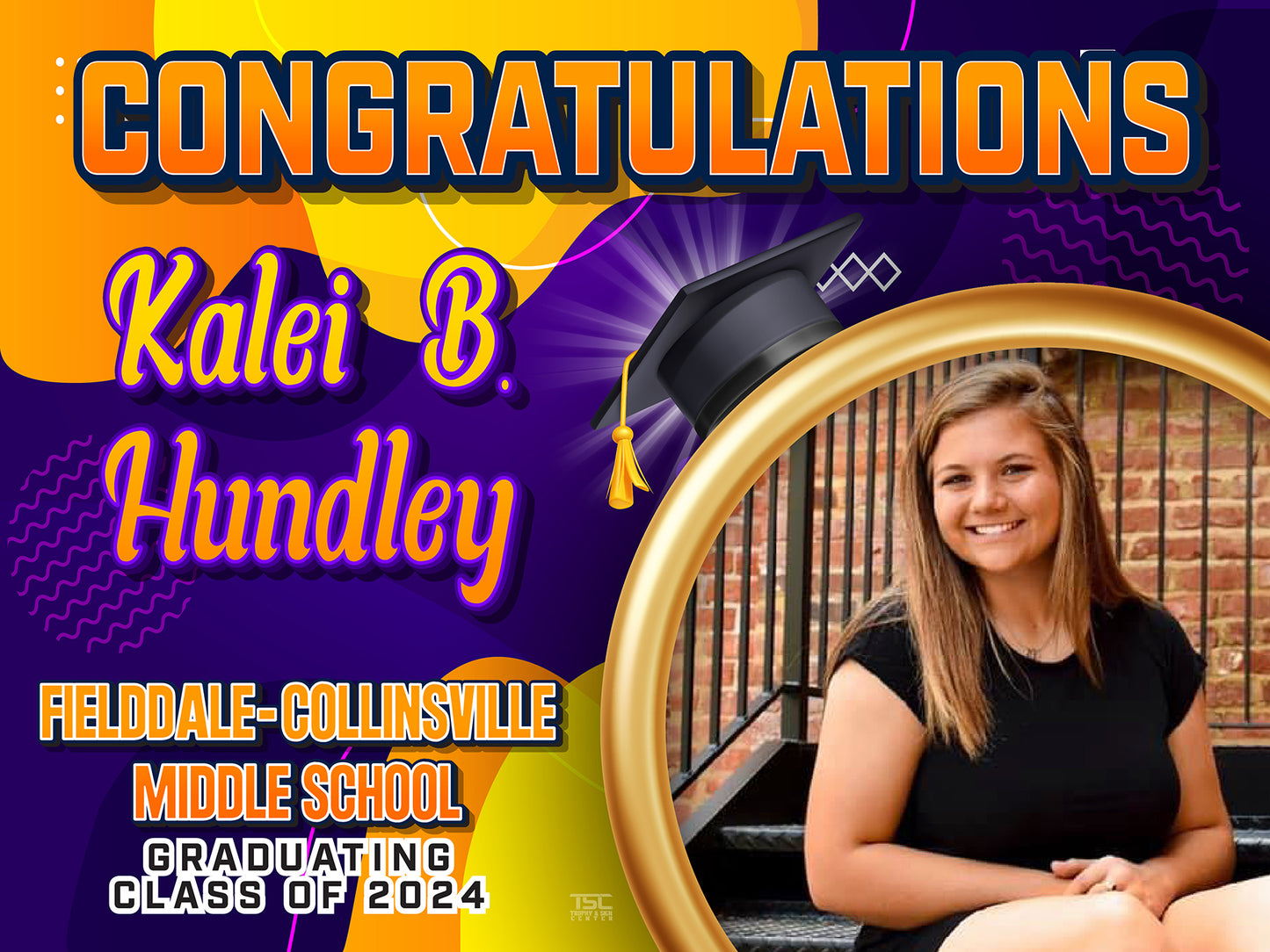 18x24 Fieldale Middle School Yard Sign