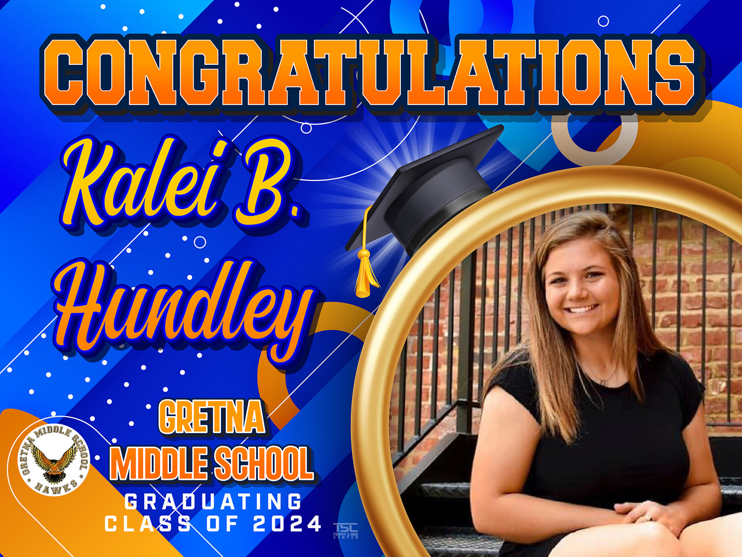 18x24 Gretna Middle School Yard Sign