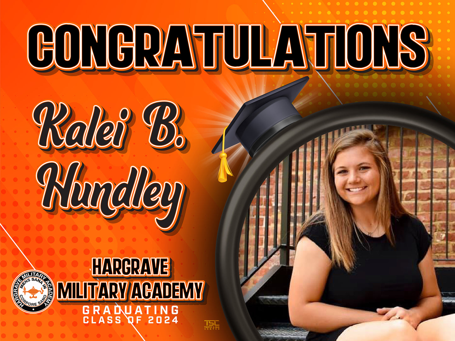 18x24 Senior Yard Signs Hargrave Military Academy