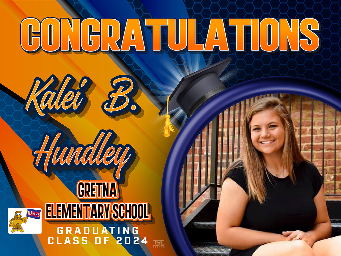 18x24 Gretna Elementary School Yard Sign