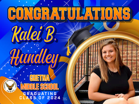 18x24 Gretna Middle School Yard Sign