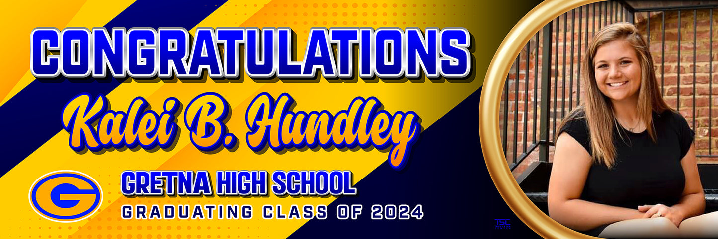 24''x72'' Banner Gretna High School