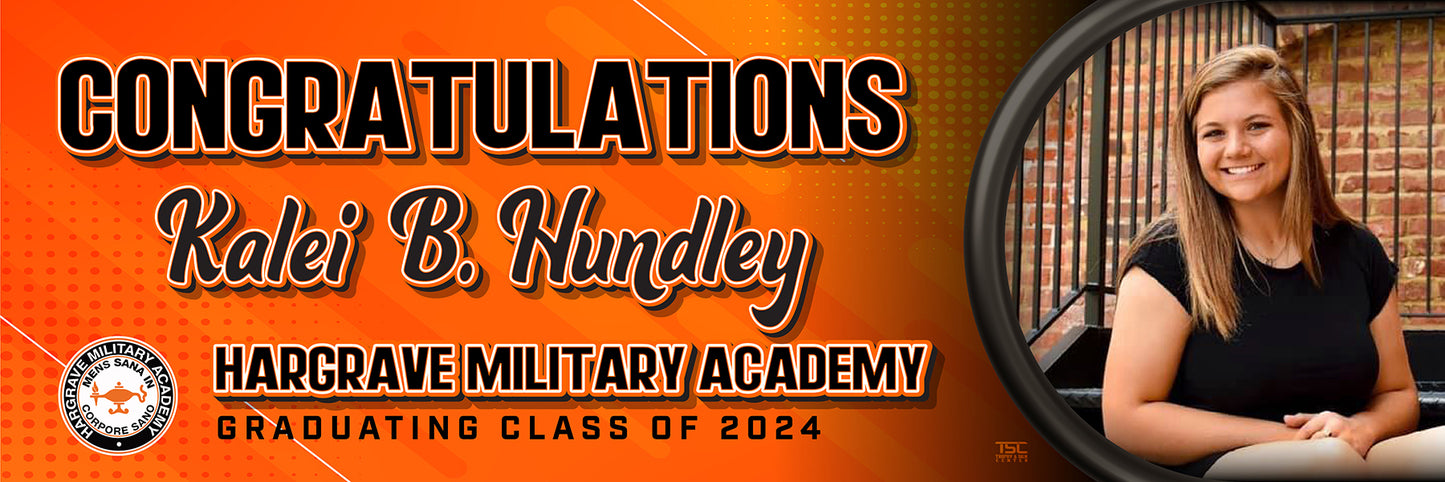 24'' x 72'' Banner Hargrave Military School