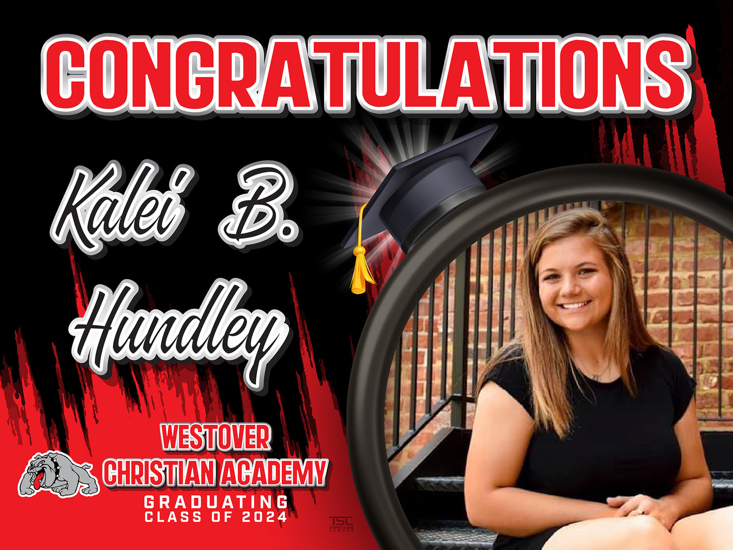 18x24 Senior Yard Signs Westover Christian Academy